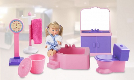 Игровой набор из серии Paula. Мой дом – Кукла в ванной 